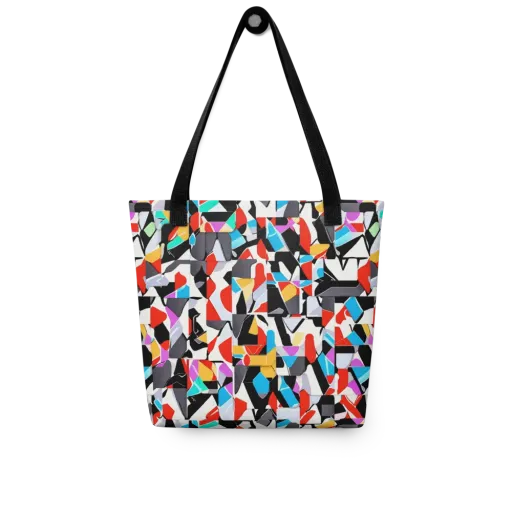 Prismatic Shuffle on a Tote Bag