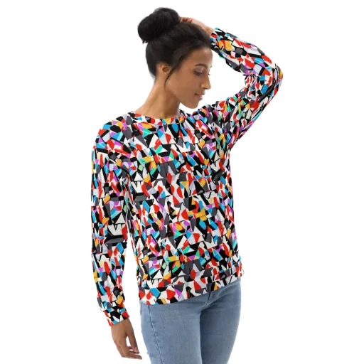 Prismatic Shuffle on a Sweatshirt