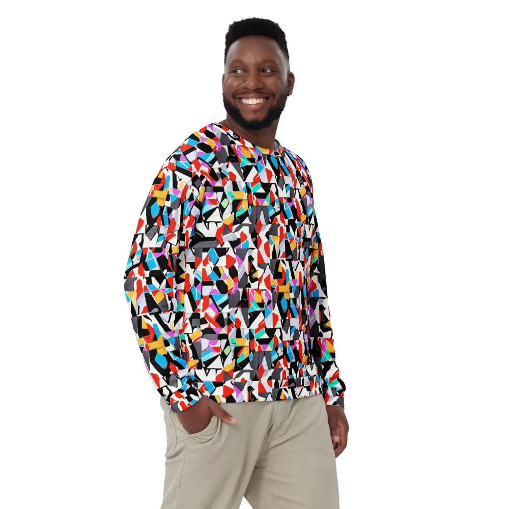 Prismatic Shuffle on Sweatshirt — Front