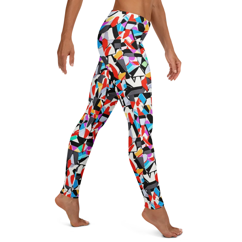 Prismatic Shuffle on Leggings — Right
