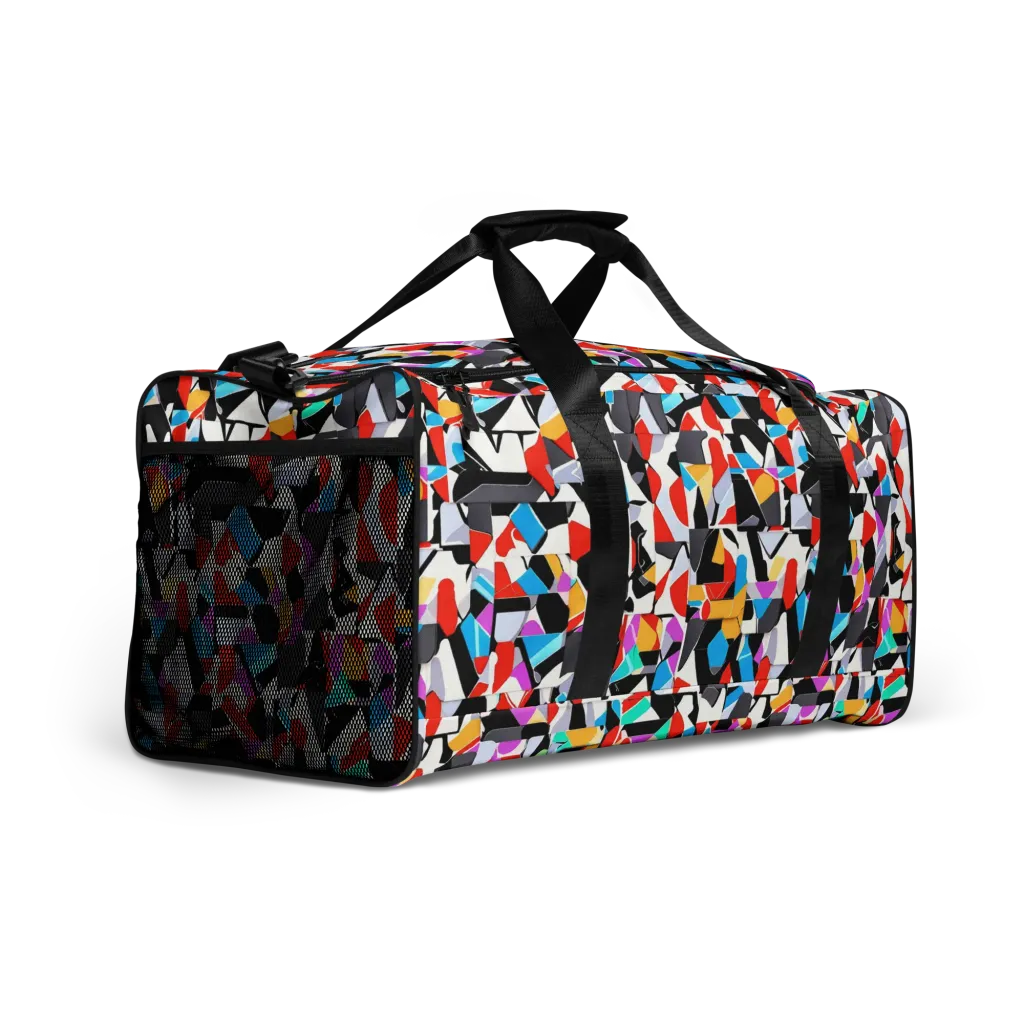 Prismatic Shuffle on Duffle Bag — Right Front