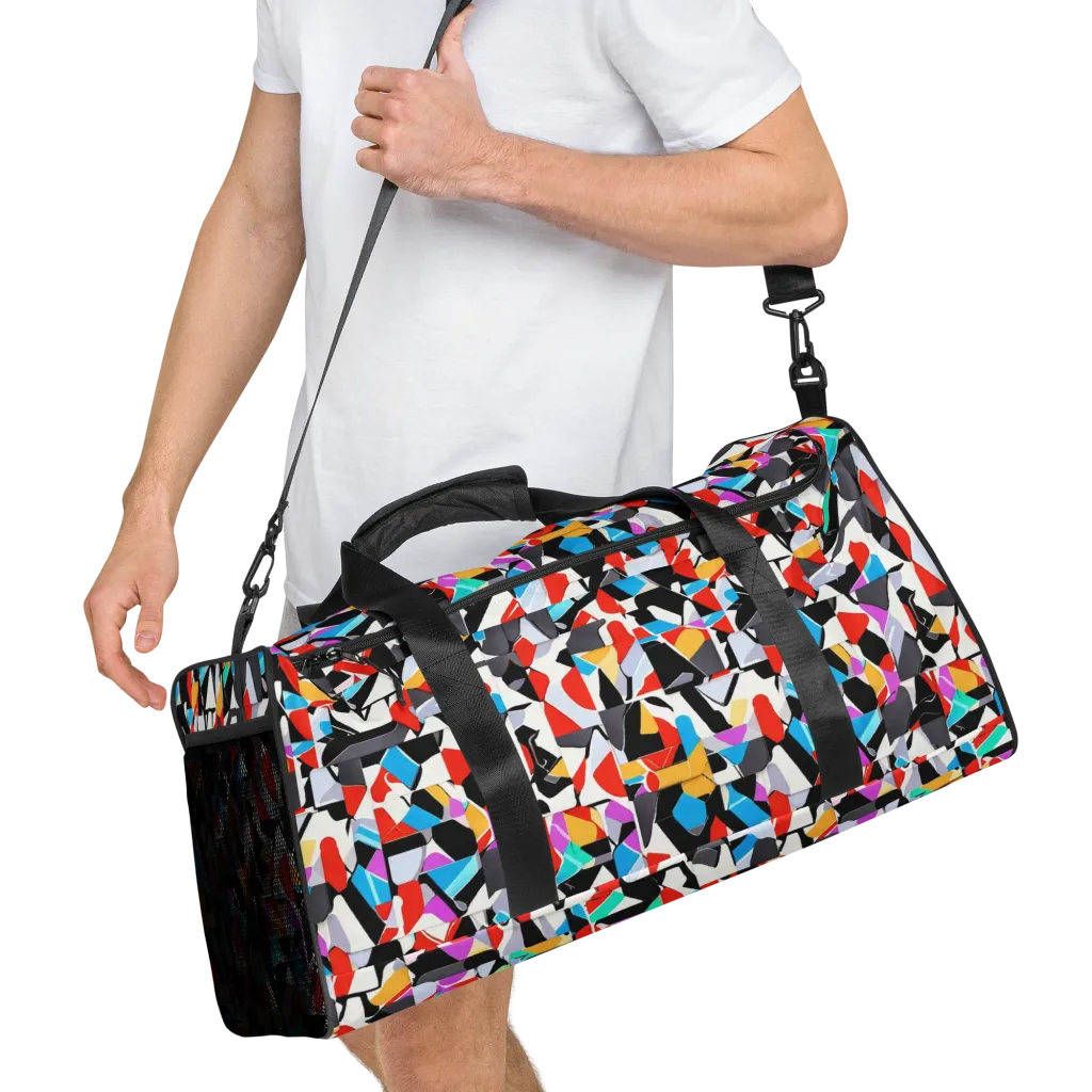 Prismatic Shuffle on Duffle Bag — Right Front