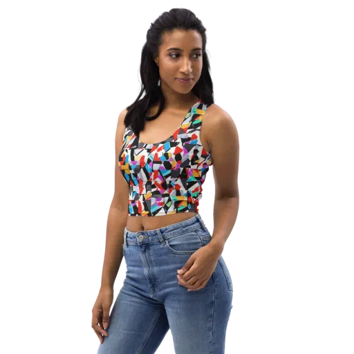 Prismatic Shuffle on a Crop Top
