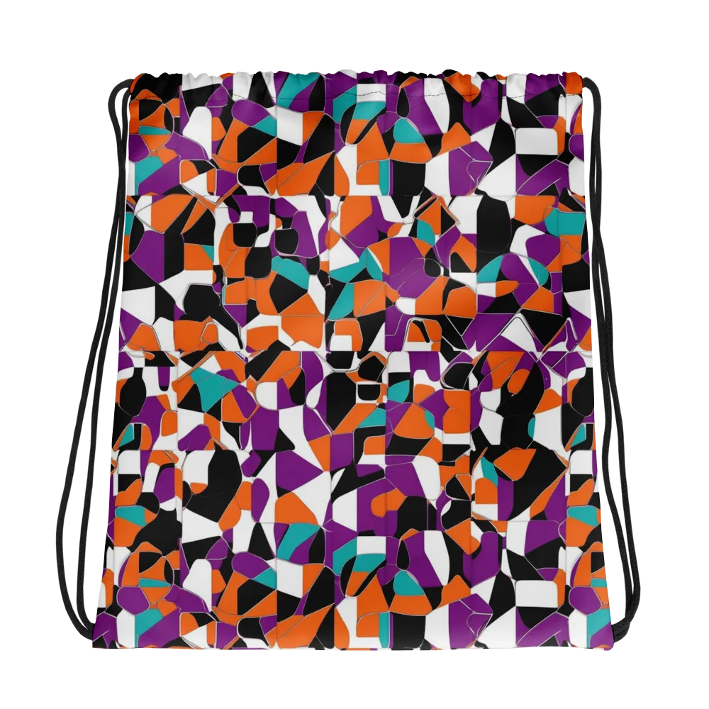 Modern Stained Glass on Drawstring Bag — Photo