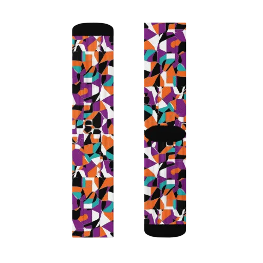 Modern Stained Glass on a Socks