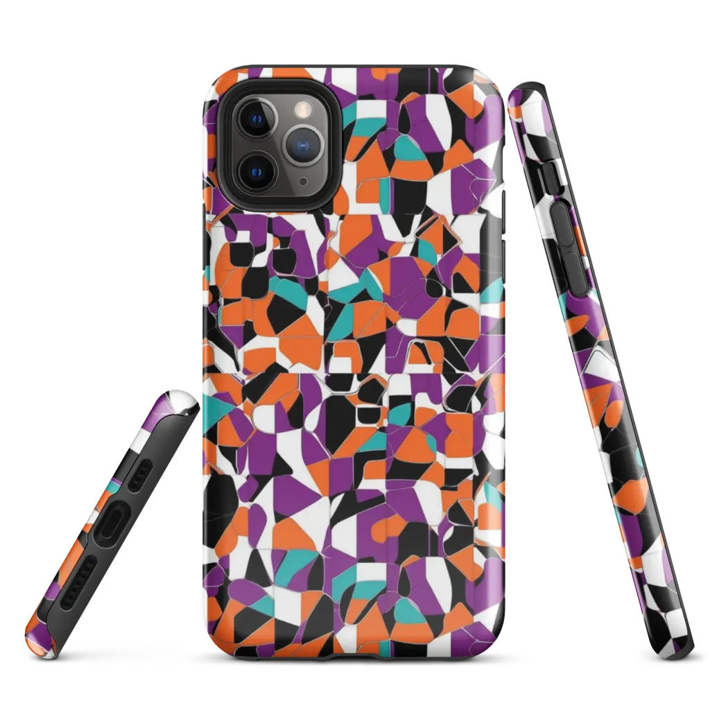 Modern Stained Glass on Tough Case for iPhone® — Front