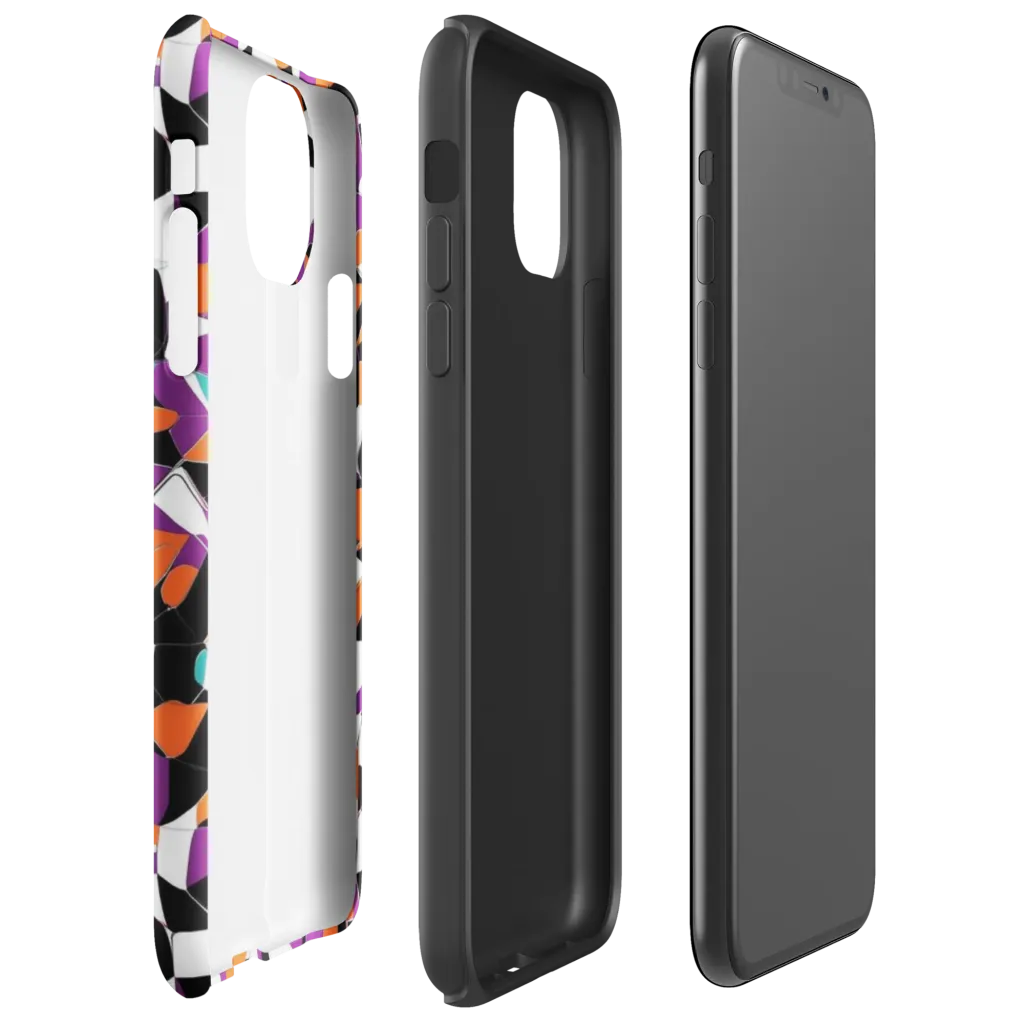 Modern Stained Glass on Tough Case for iPhone® — Right