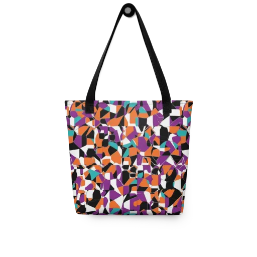 Modern Stained Glass on a Tote Bag