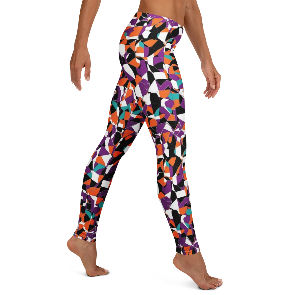 Modern Stained Glass on Leggings — Right