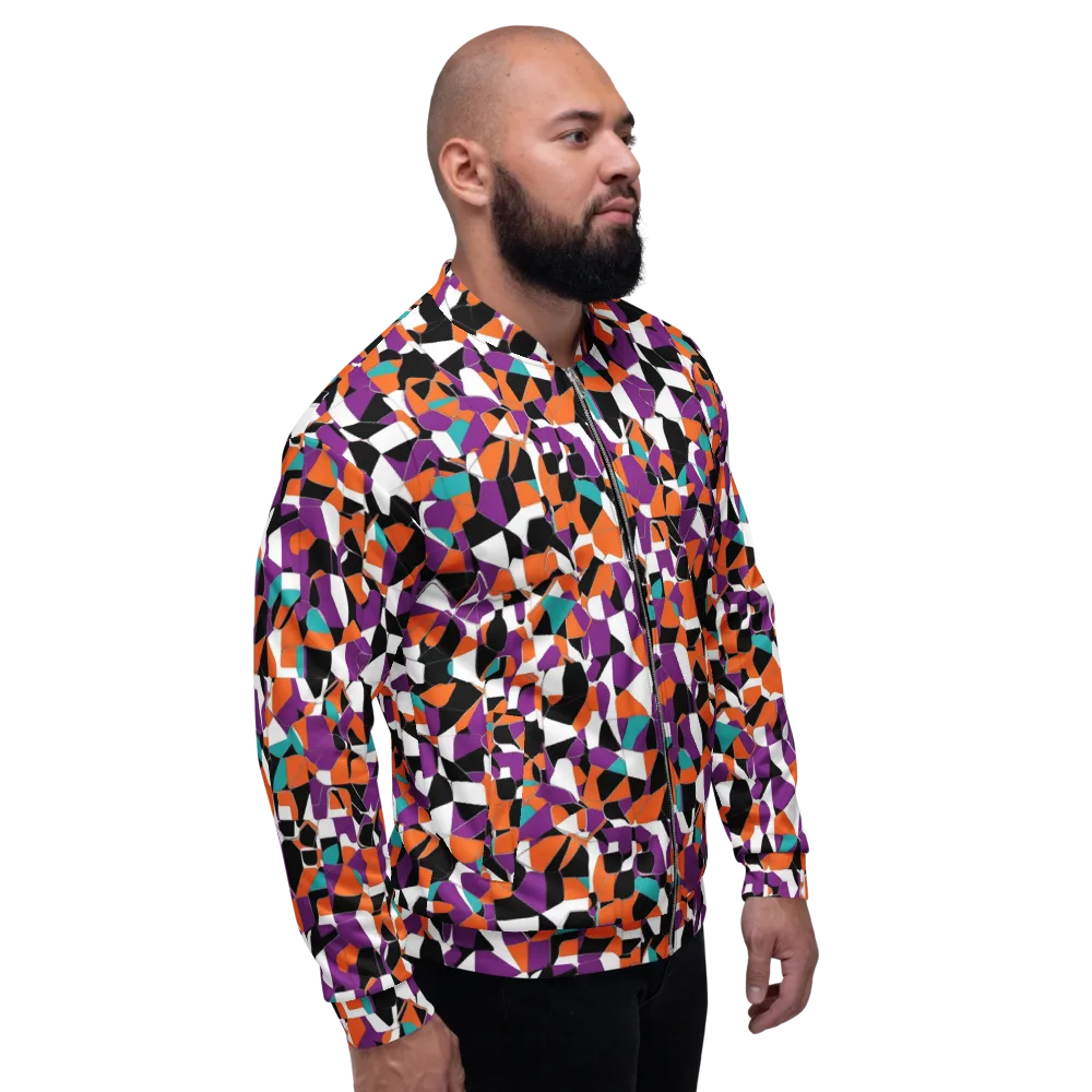 Modern Stained Glass on Bomber Jacket — Right