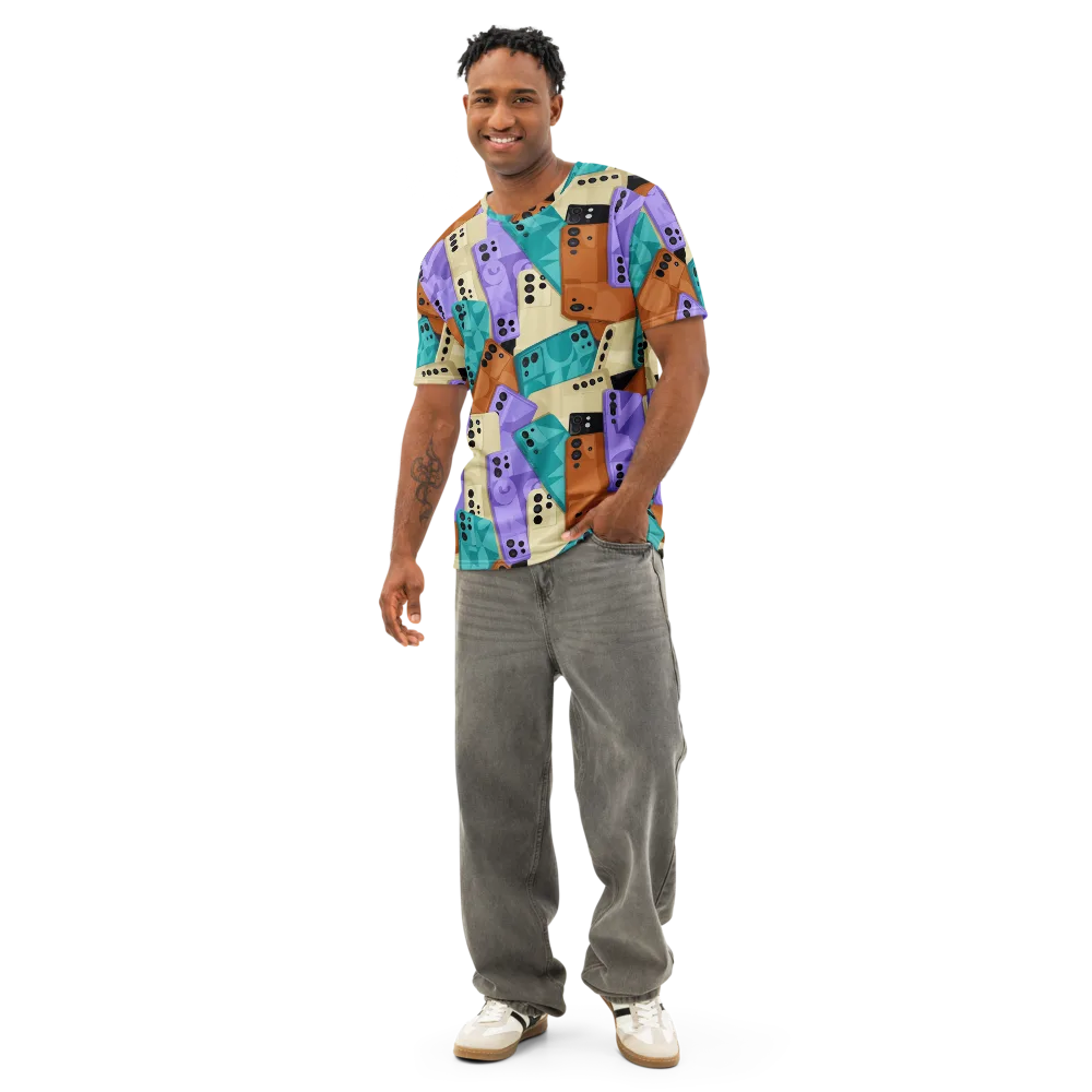 Color Call on Men's Cotton Crew Neck T-Shirt — Front