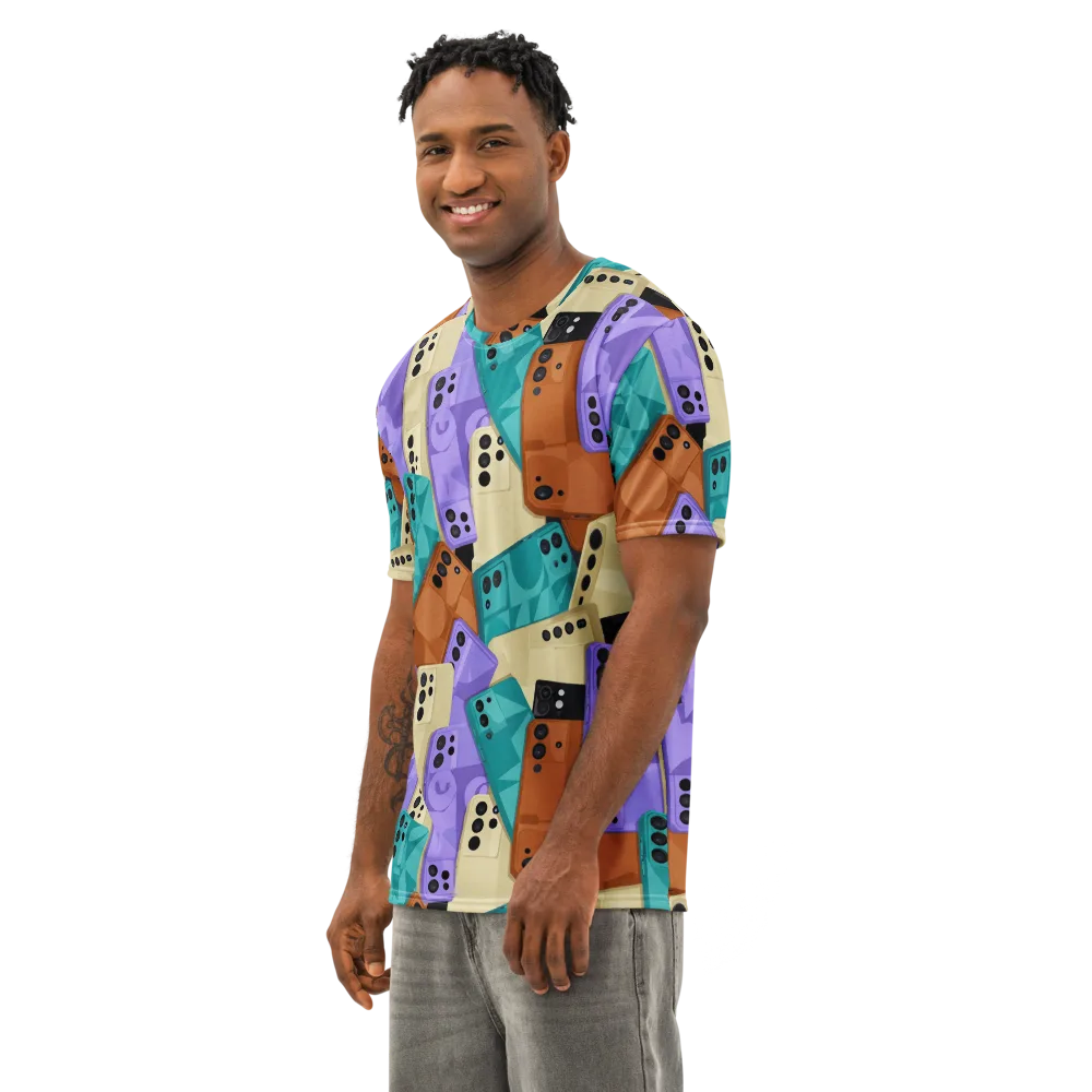 Color Call on Men's Cotton Crew Neck T-Shirt — Left Front