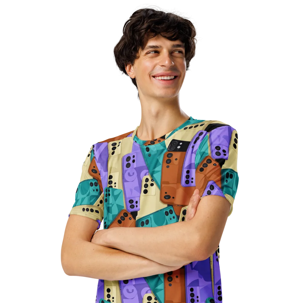 Color Call on Men's Crew Neck T-Shirt — Left Front