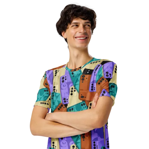 Color Call on a Men's Crew Neck T-Shirt