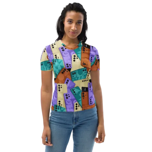 Color Call on a Women's Crew Neck T-Shirt
