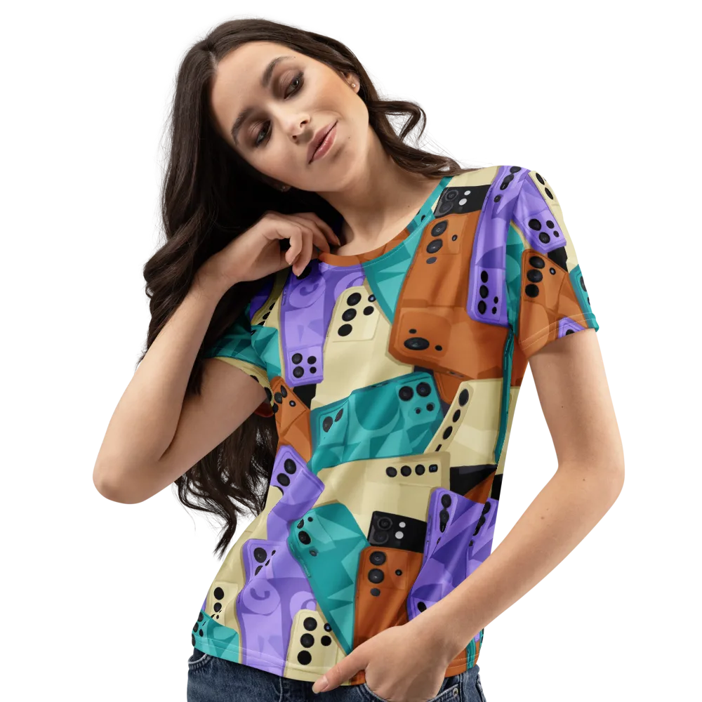 Color Call on Women's Crew Neck T-Shirt — Left Front