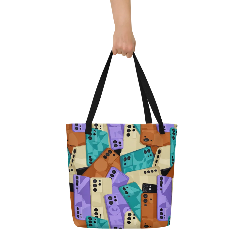 Color Call on Large Tote Bag W/ Pocket — Front