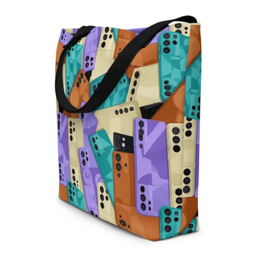Color Call on a Large Tote Bag W/ Pocket