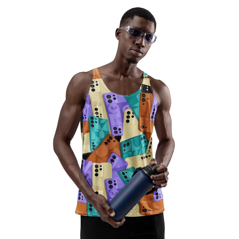 Color Call on Men's Tank Top — Front