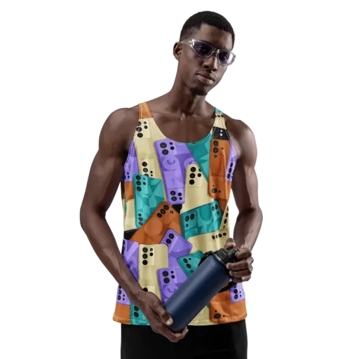 Color Call on a Men's Tank Top