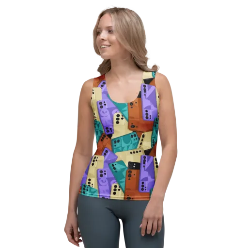 Color Call on a Women's Tank Top