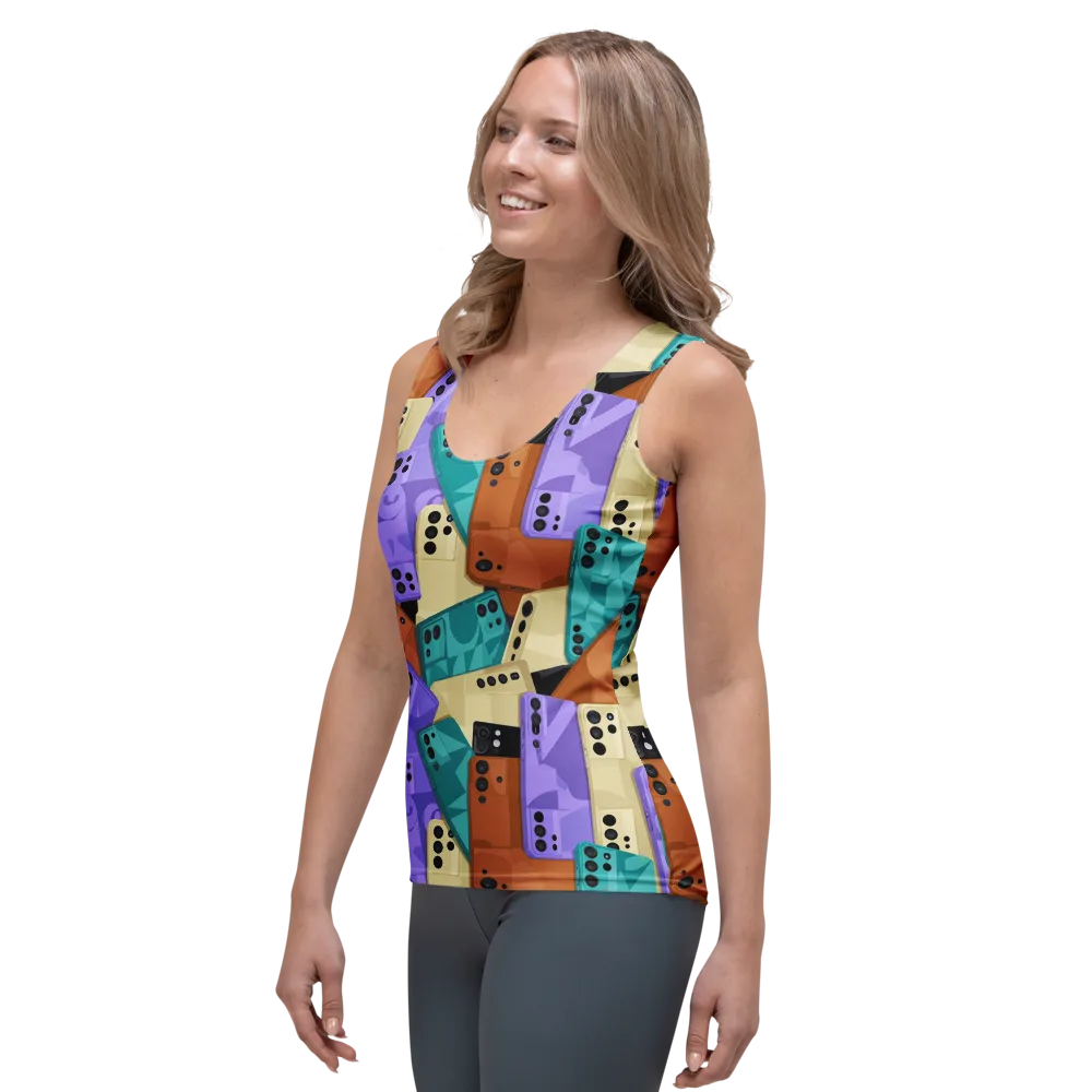 Color Call on Women's Tank Top — Left Front