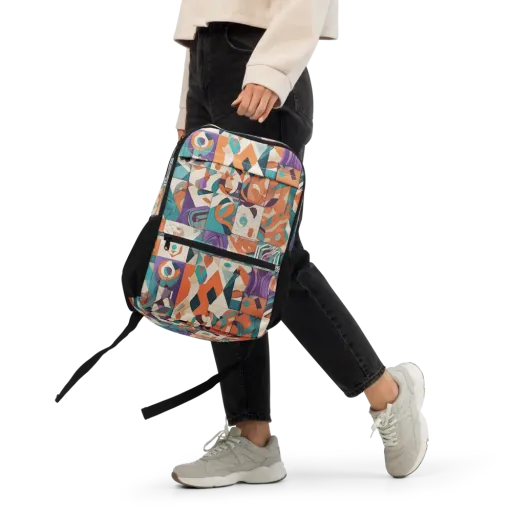 Chromatic Quilt on a Utility Backpack