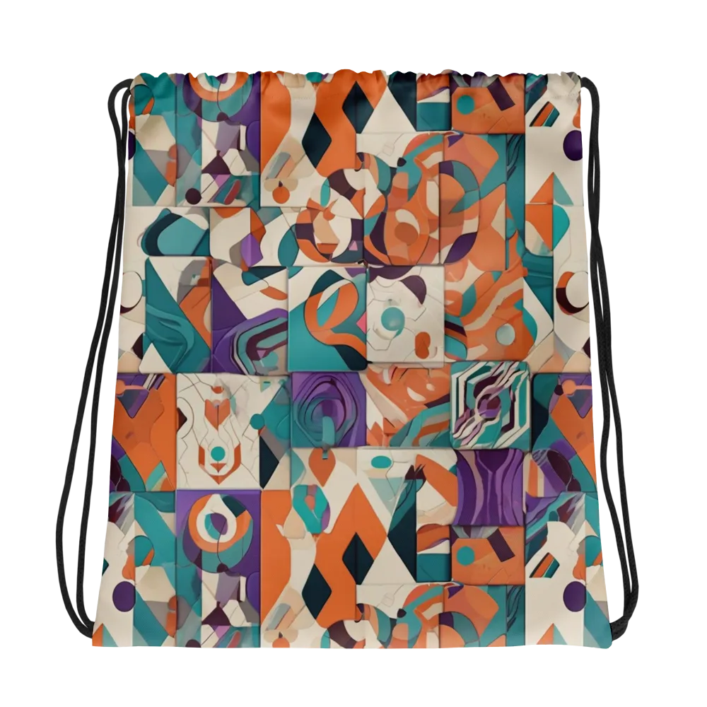 Chromatic Quilt on Drawstring Bag — Photo