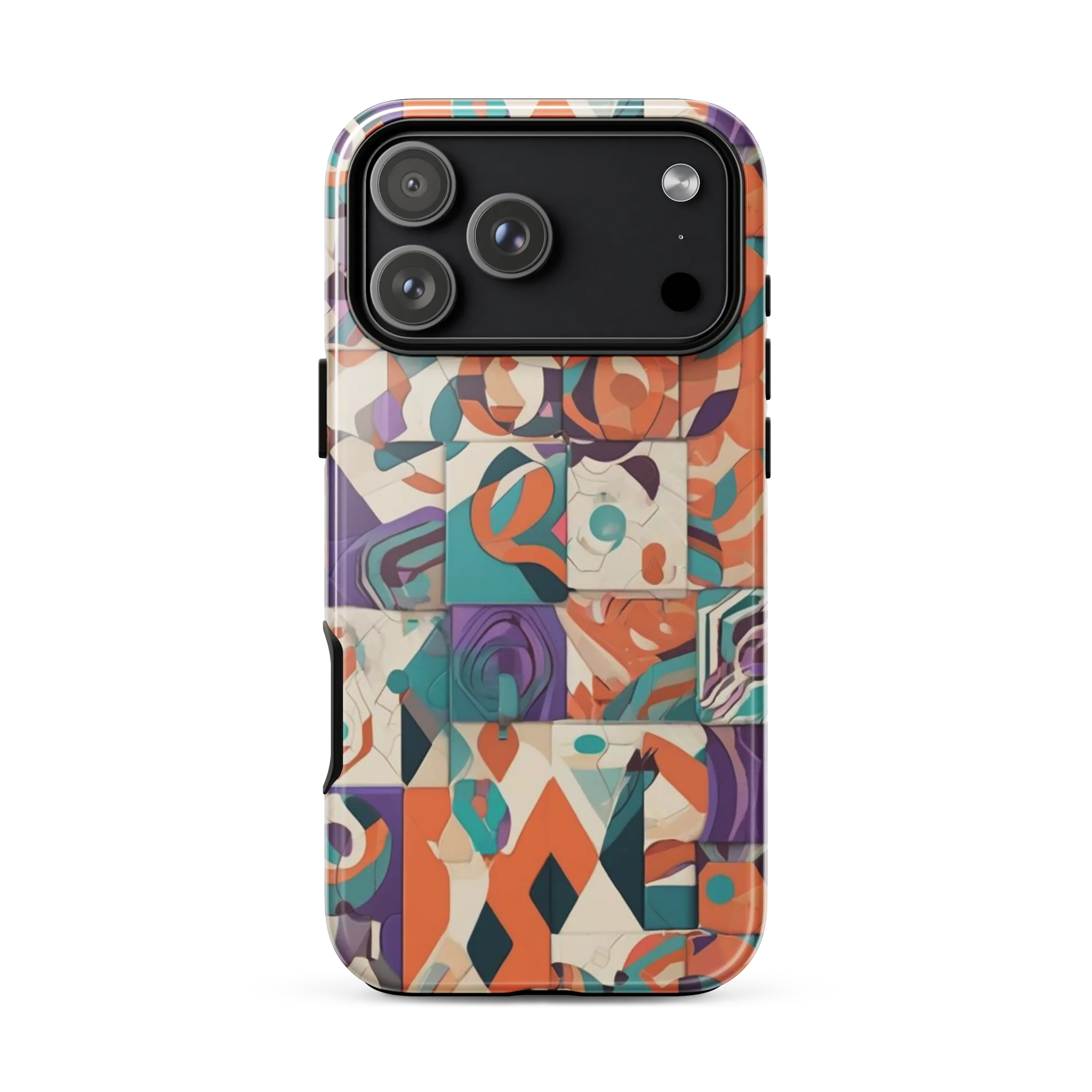 Chromatic Quilt on Tough Case for iPhone® — Front
