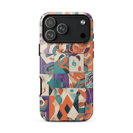 Chromatic Quilt on a Tough Case for iPhone®