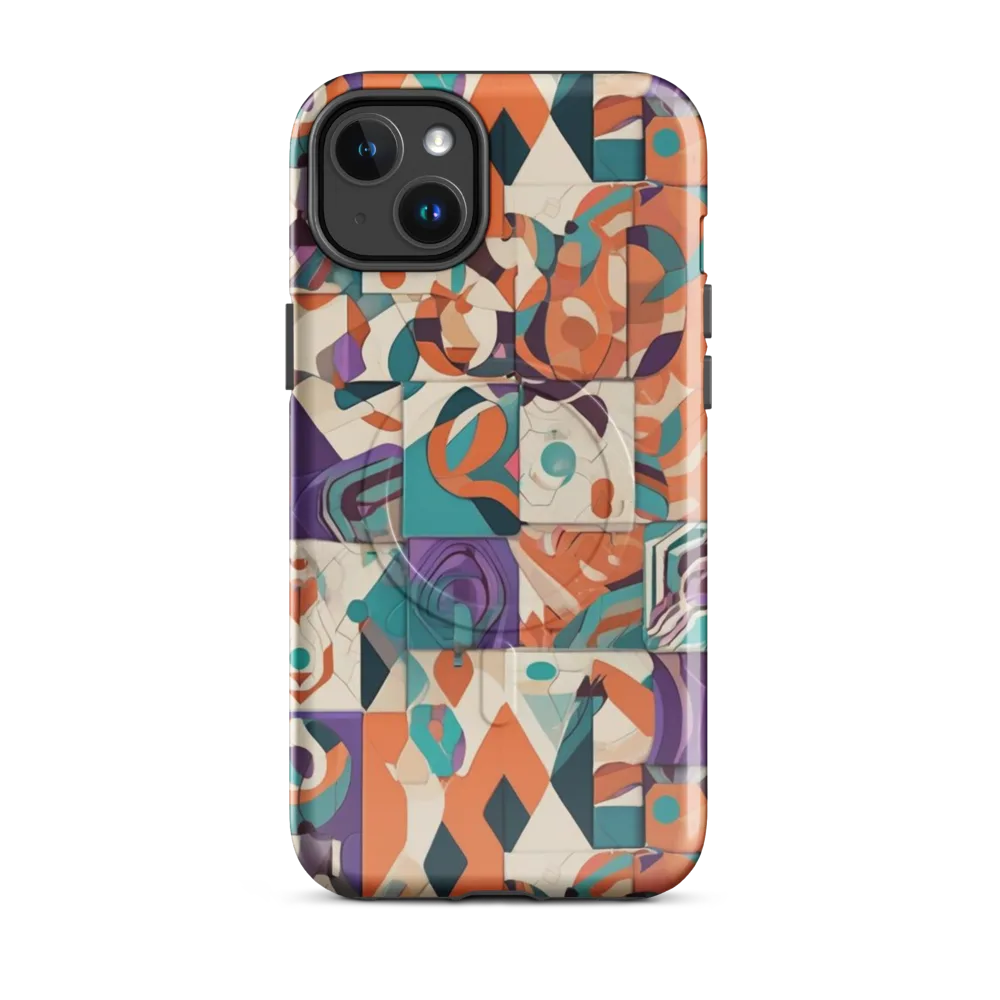 Chromatic Quilt on MagSafe Tough Case for iPhone® — Front