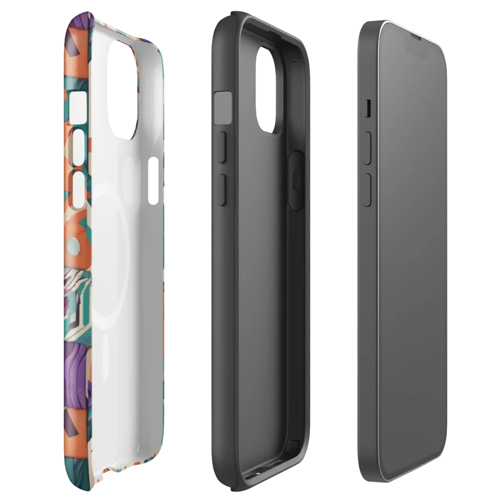 Chromatic Quilt on MagSafe Tough Case for iPhone® — Front