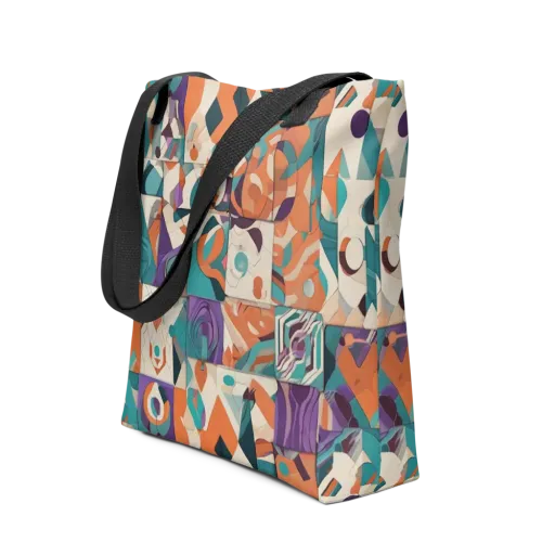 Chromatic Quilt on a Tote Bag