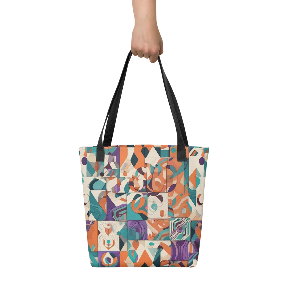 Chromatic Quilt on Tote Bag — Front