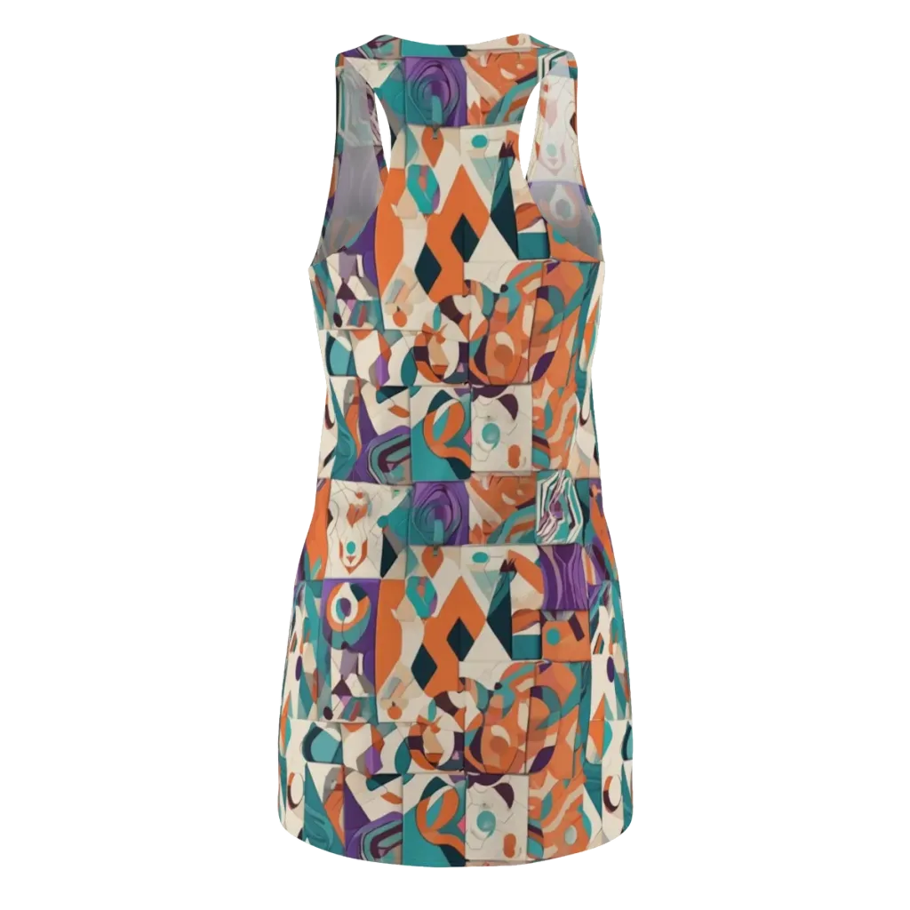 Chromatic Quilt on Racerback Dress — Back