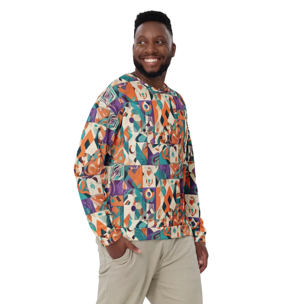 Chromatic Quilt on Sweatshirt — Front
