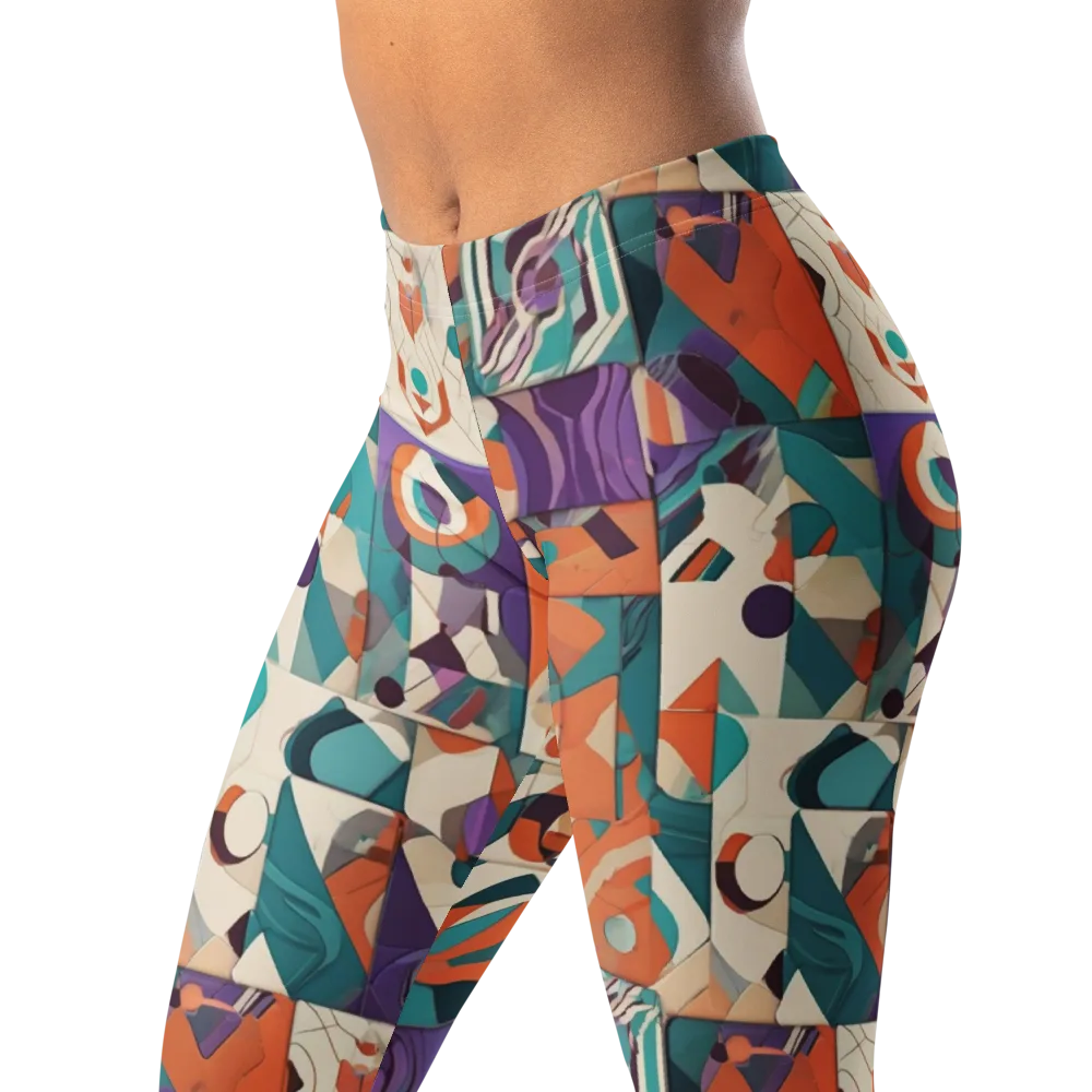 Chromatic Quilt on Leggings — Left Front