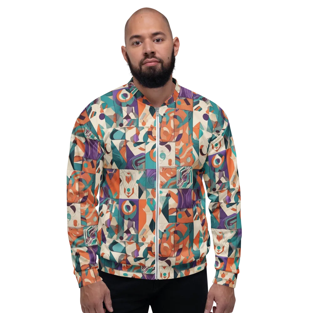 Chromatic Quilt on Bomber Jacket — Front