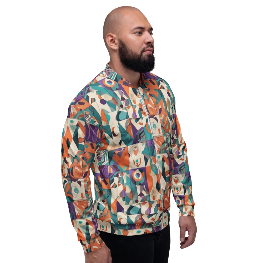 Chromatic Quilt on Bomber Jacket — Right
