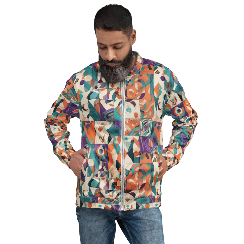 Chromatic Quilt on Bomber Jacket — Front