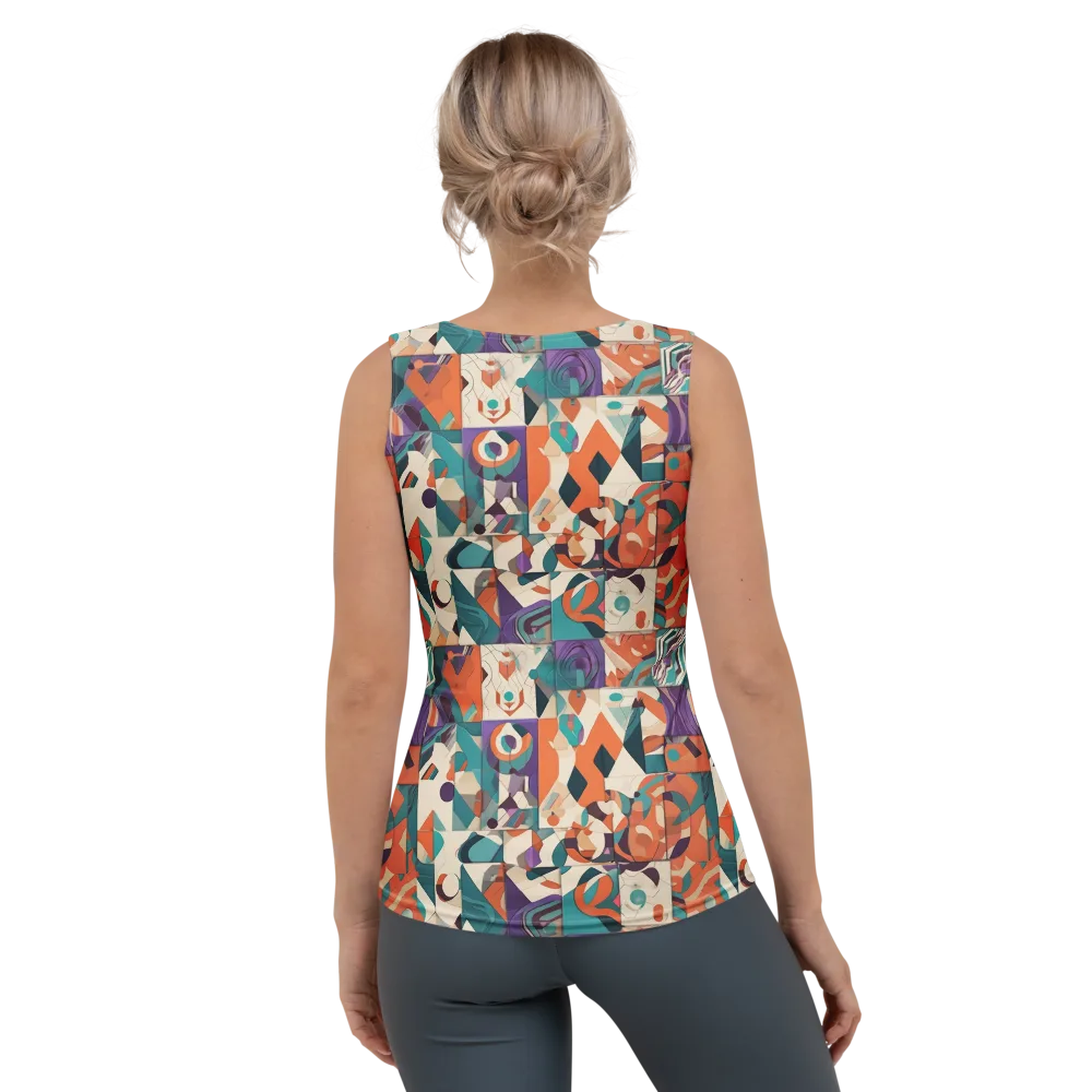 Chromatic Quilt on Women's Tank Top — Back