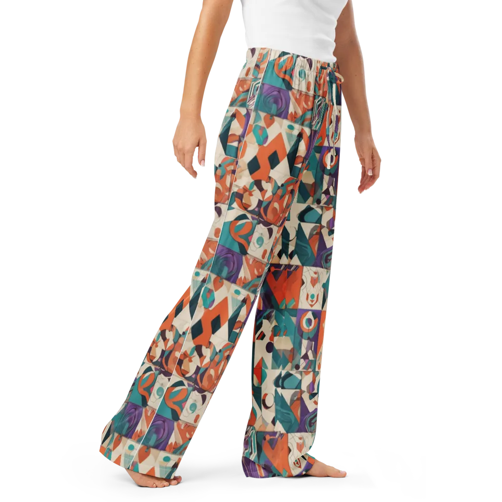 Chromatic Quilt on Women's Pajama Pants — Right Front