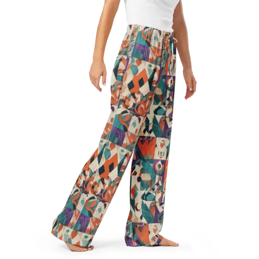 Chromatic Quilt on a Women's Pajama Pants