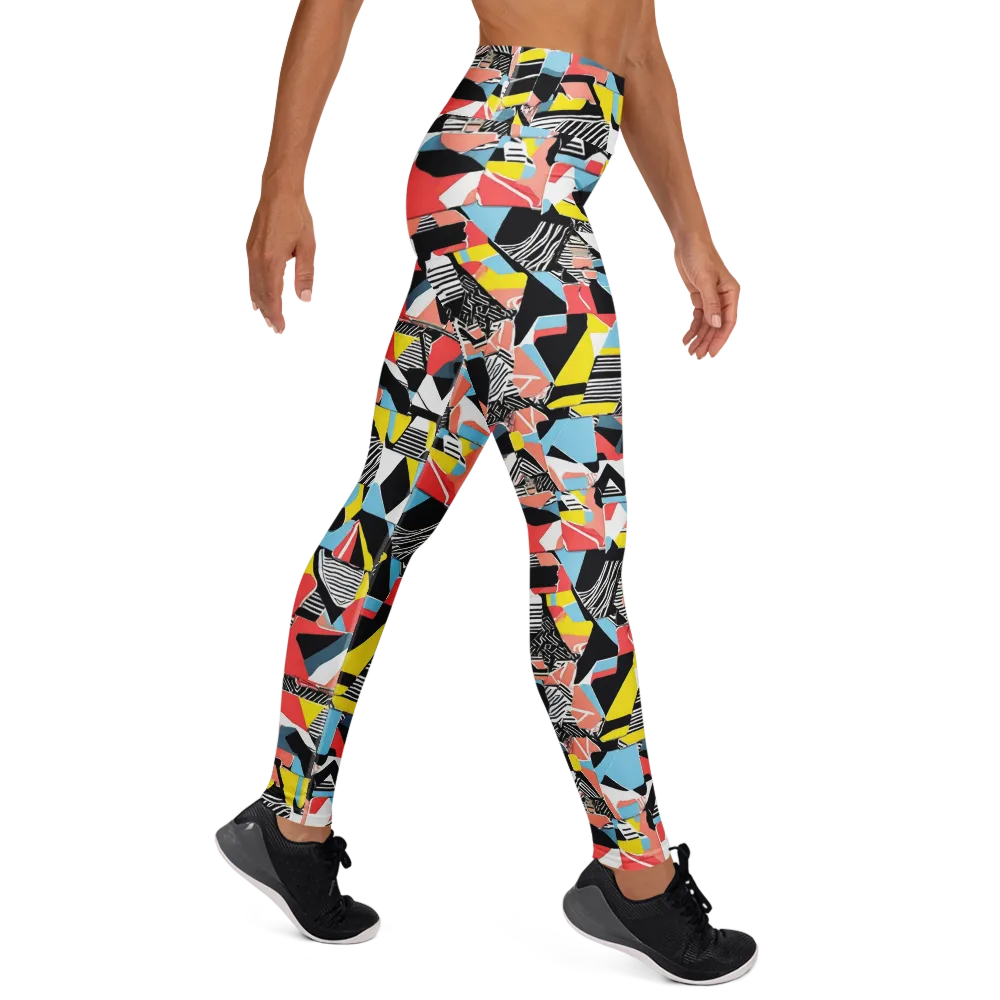 Color Block Riot on Yoga Leggings — Right