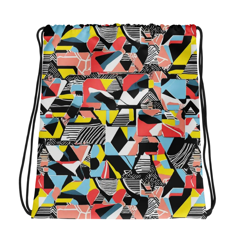 Color Block Riot on Drawstring Bag — Photo