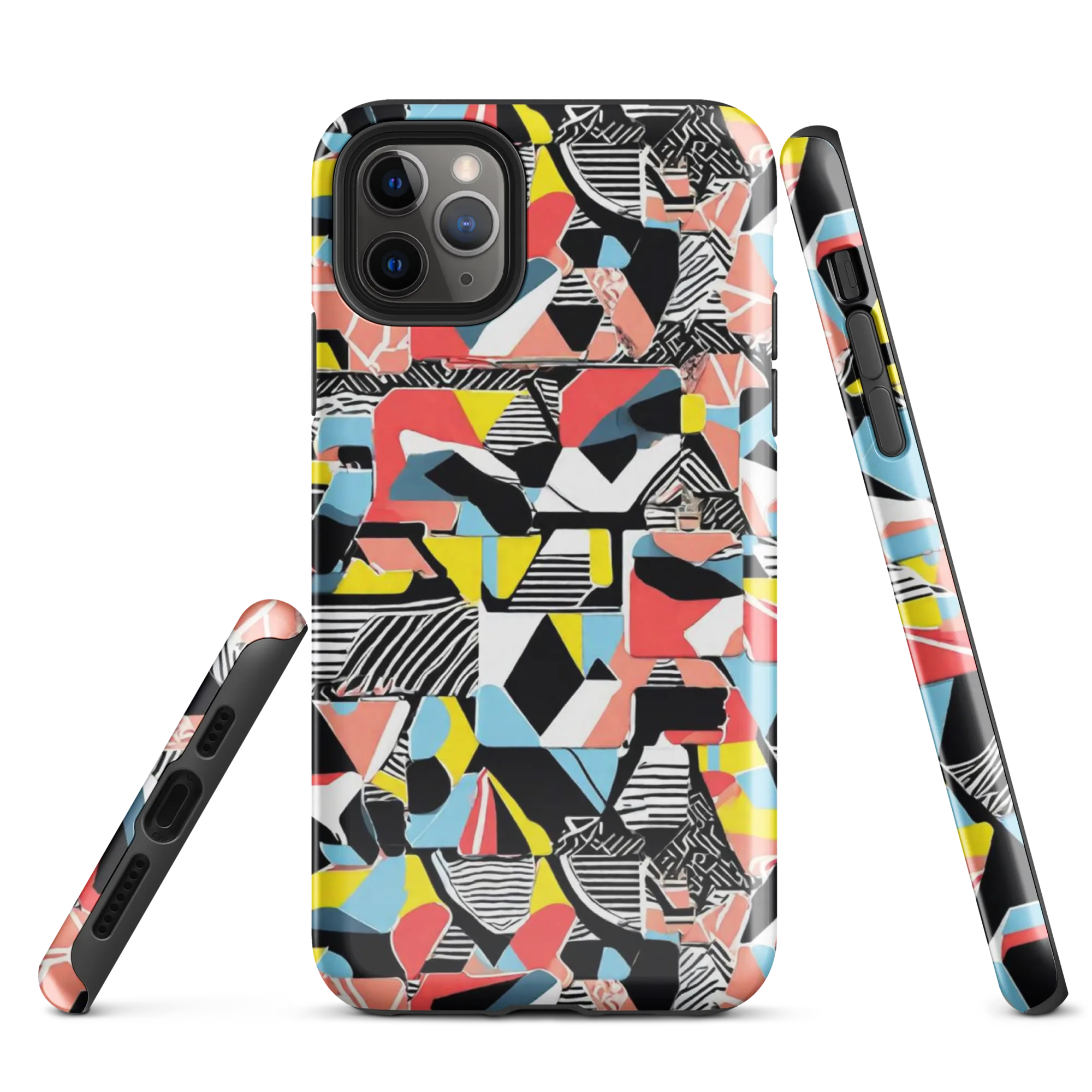 Color Block Riot on Tough Case for iPhone® — Front