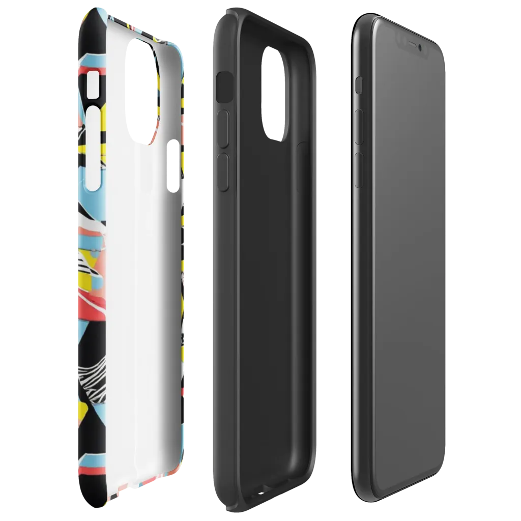 Color Block Riot on Tough Case for iPhone® — Right