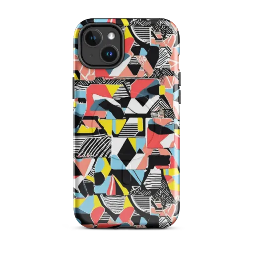 Color Block Riot on a MagSafe Tough Case for iPhone®