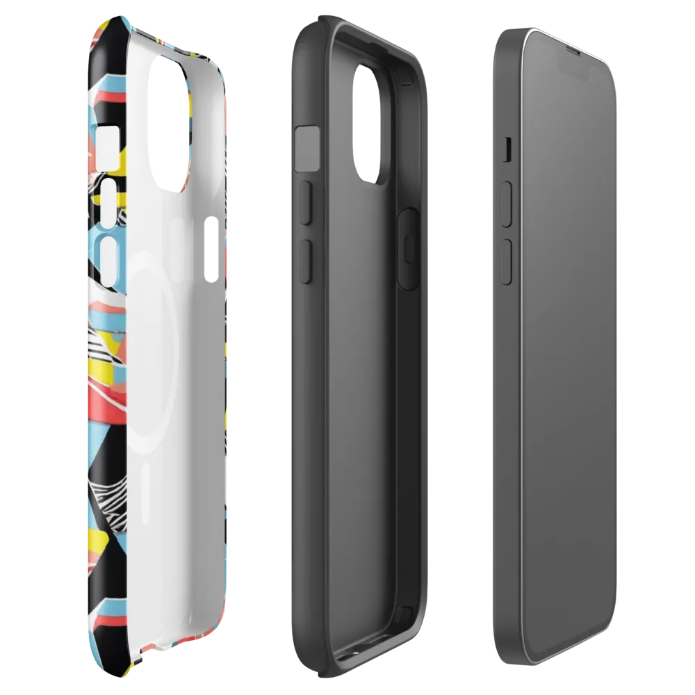 Color Block Riot on MagSafe Tough Case for iPhone® — Front