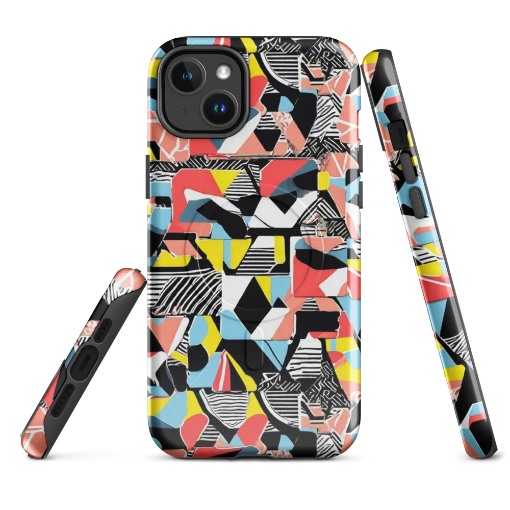 Color Block Riot on MagSafe Tough Case for iPhone® — Front